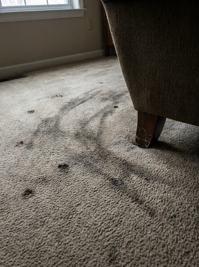 Carpet before cleaning