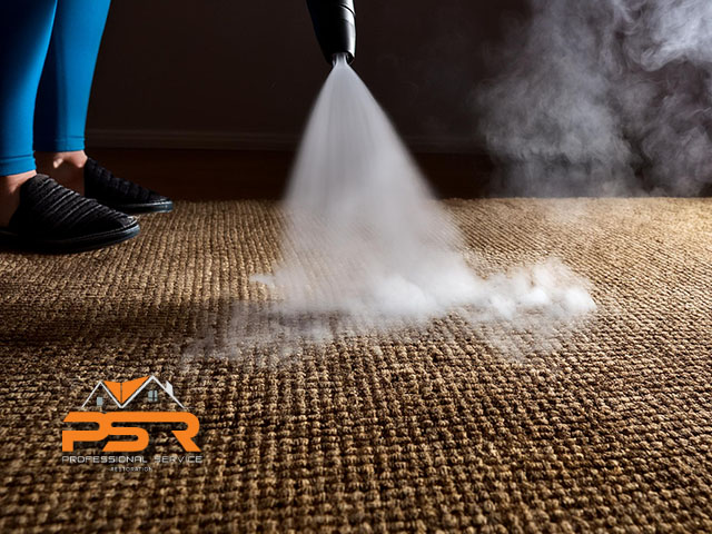 steam cleaning of carpet promoting odor removal